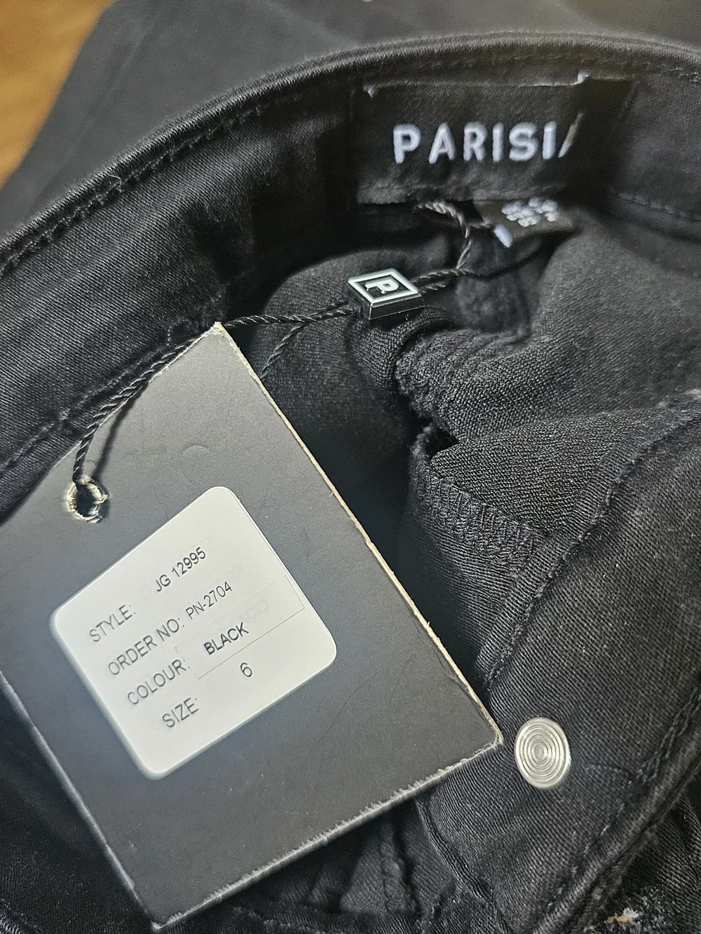 Parisian Works Black Lace-Up Skinny Jeans - Picture 2 of 5